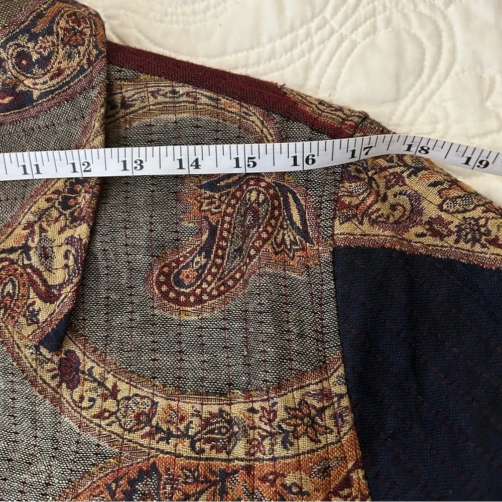 Mirasol Full Length Duster Beautiful Multicolor Jacket Sz: L - Picture 7 of 10
